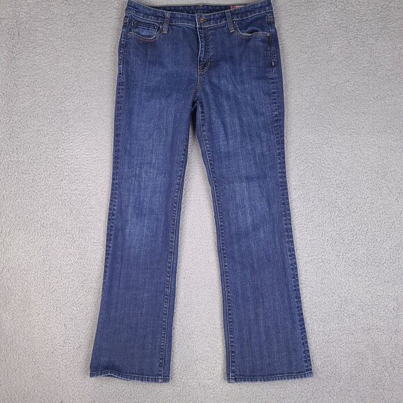 Gap Jeans Womens 10 R Blue Classic Boot Leg Mid Rise 31x30.5‎ Denim 1969 - Picture 1 of 16